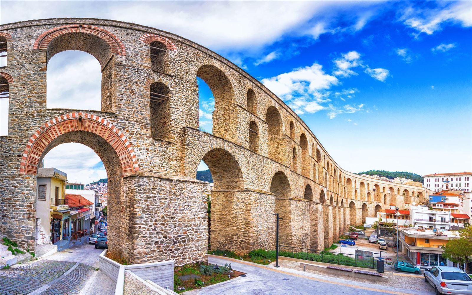 Griechenland Kavala Kamares Medieval Aqueduct